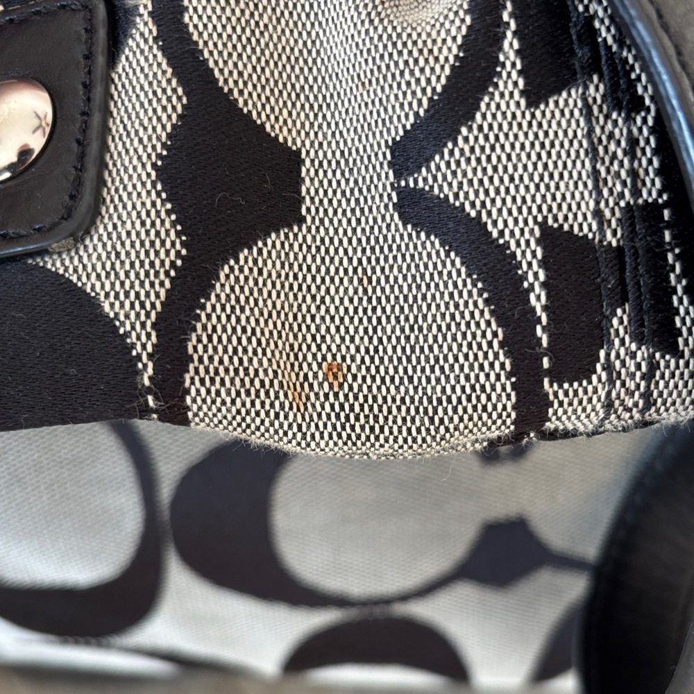 Coach Black and Gray Women's Bag - Picture 9 of 9